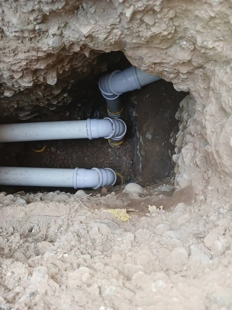 محل نصب سیفون فاضلاب شهری